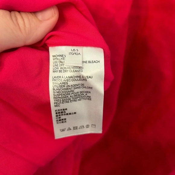 Maeve from Anthropologie Melbourne Hot Pink 100% Linen Swing Dress Size Small - Picture 5 of 8